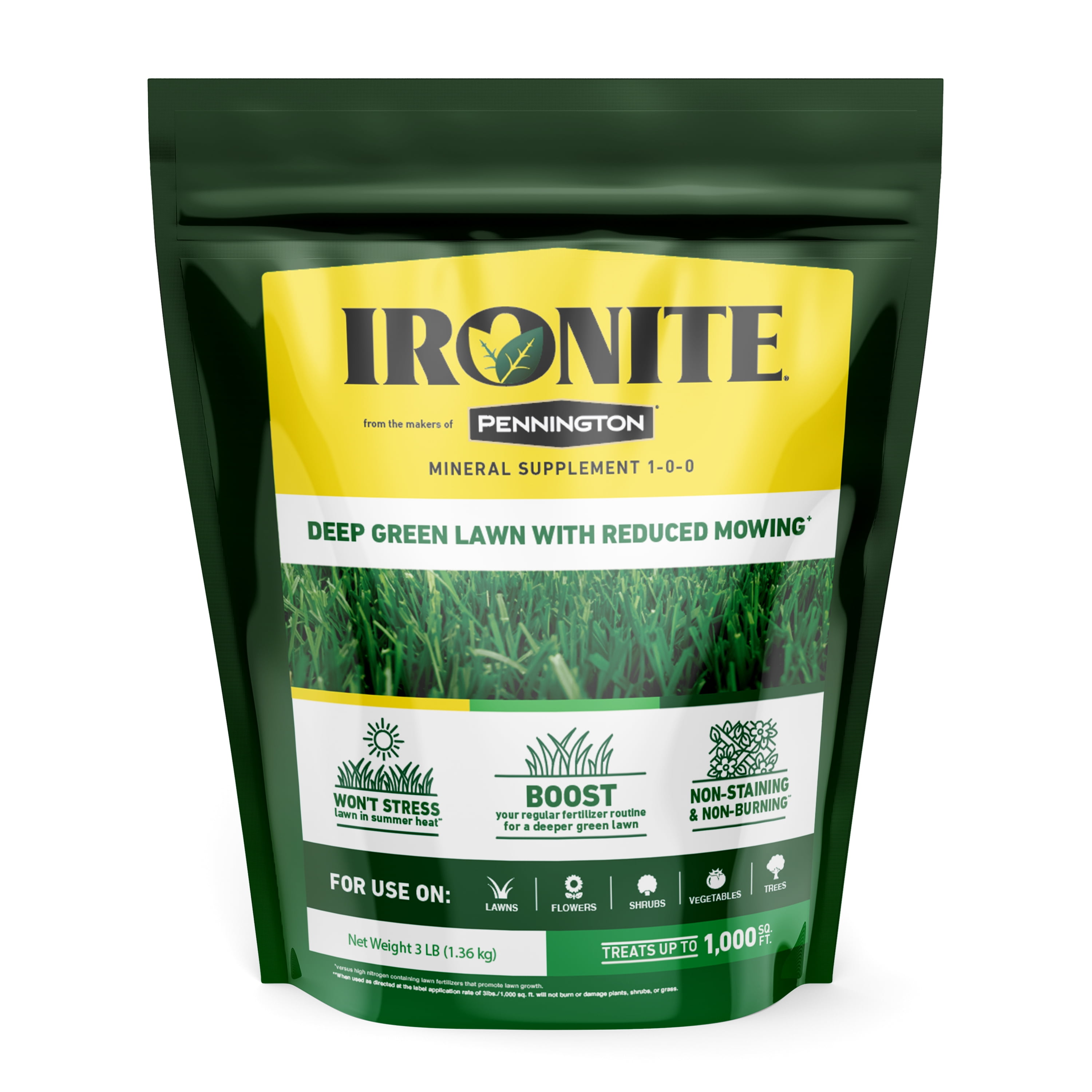 1 m Pennington Ironite All-Purpose Lawn Fertilizer for All Grasses