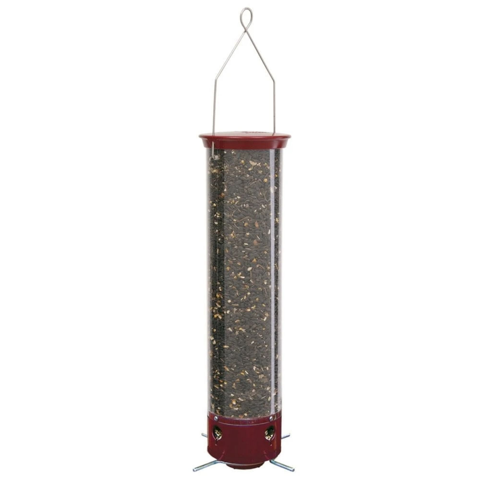 Picture of Droll Yankees 8314221 5 lbs 4 Ports Dipper Wild Bird Polycarbonate Tube Bird Feeder&#44; Red