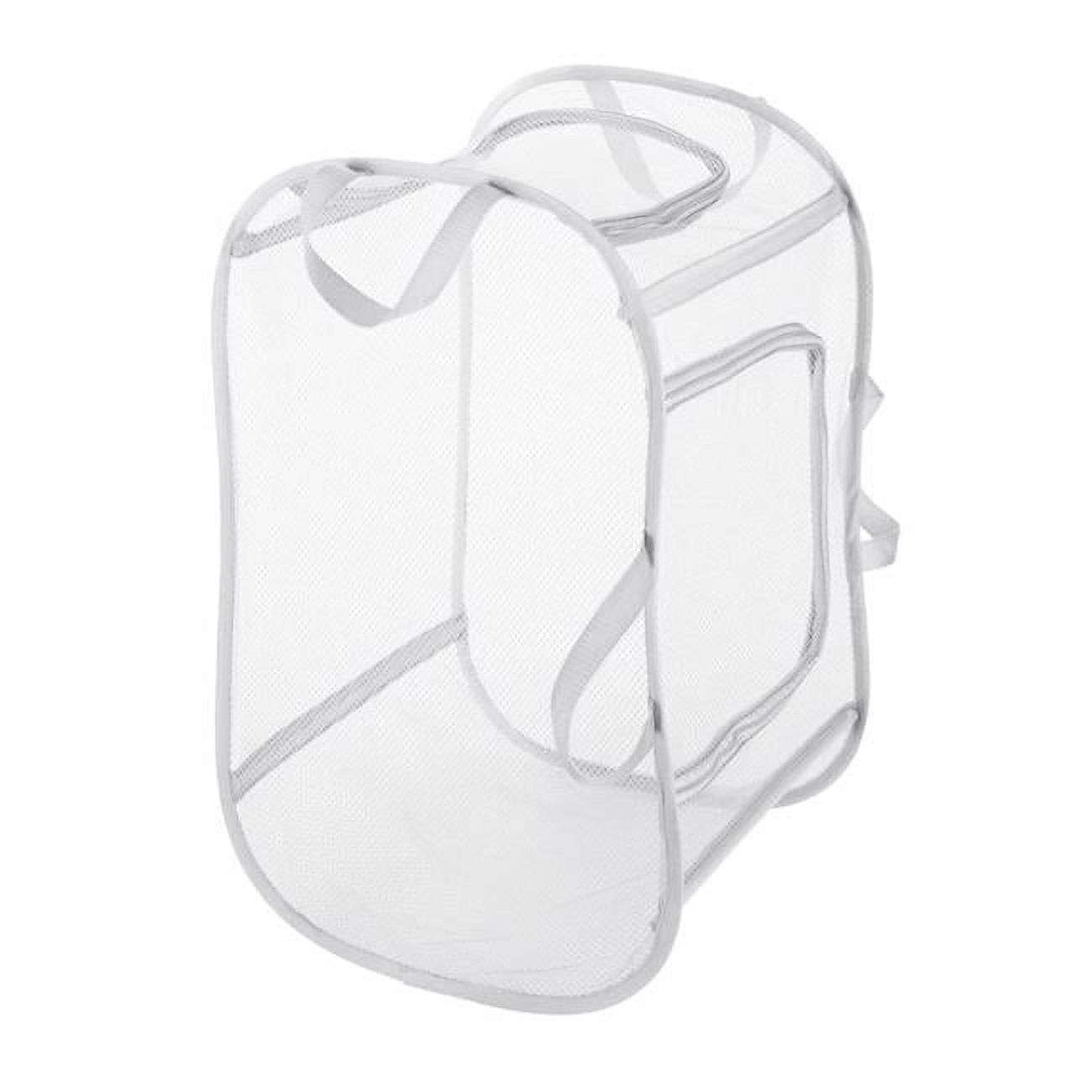 Picture of Whitmor 6073047 White Fabric Collapsible Hamper