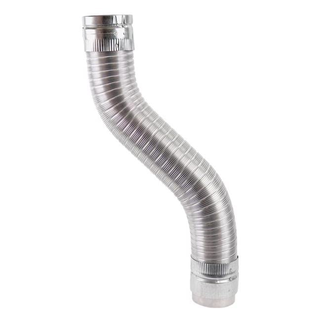 4 x 42 in. Aluminum & Galvanized Steel Gas Vent Connector, Silver