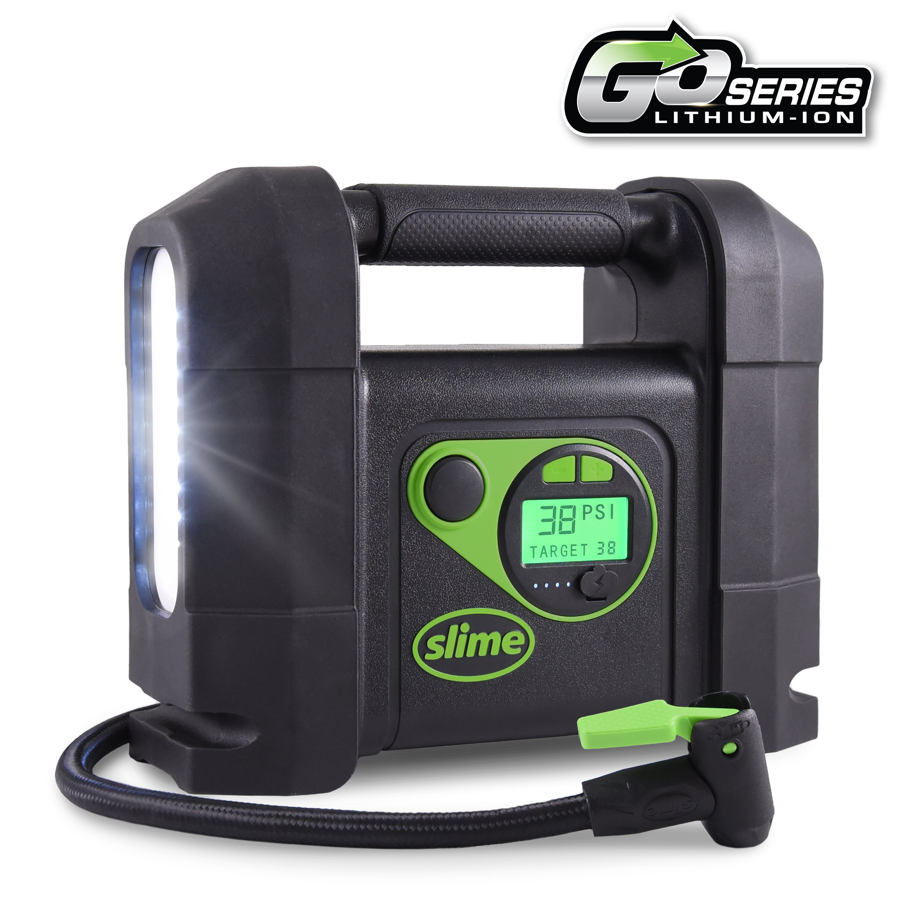 Cordless Inflator, Black & Green
