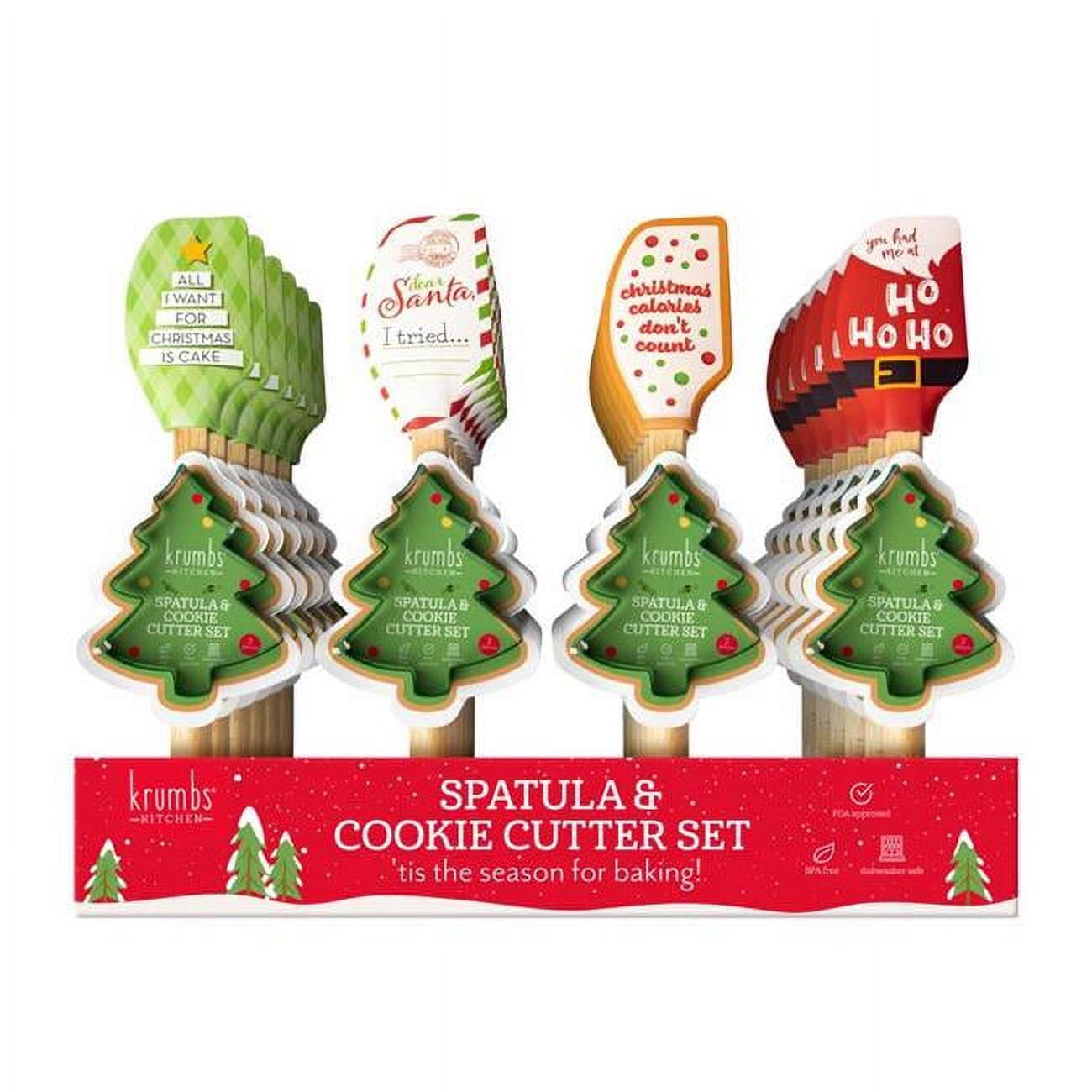 6041702 Spatula Christmas Cookie Cutter Set, Multi Color - 24 Piece - Pack of 24