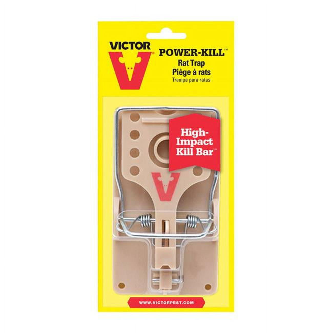 7206063 Power-Kill Medium Snap Trap for Rats - Medium - Pack of 6 -  VICTOR