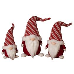 Gerson 9086682 20 in. Holiday Gnome Figurine, Red & White - Pack of 4