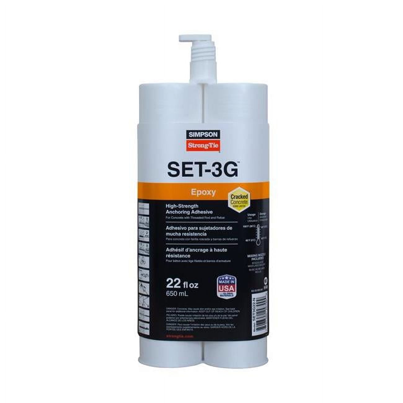 1034097 22 oz Set-3G Plastic Concrete Anchoring Epoxy Paste