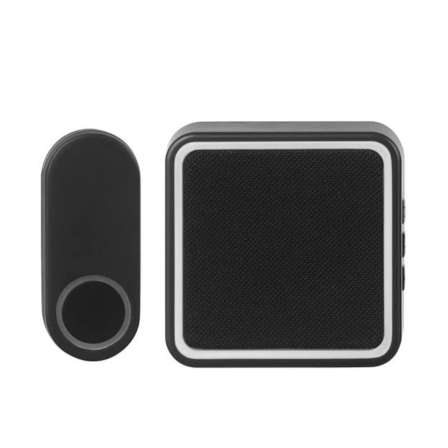 Heath Zenith Plastic Wireless Door Chime Kit, Black