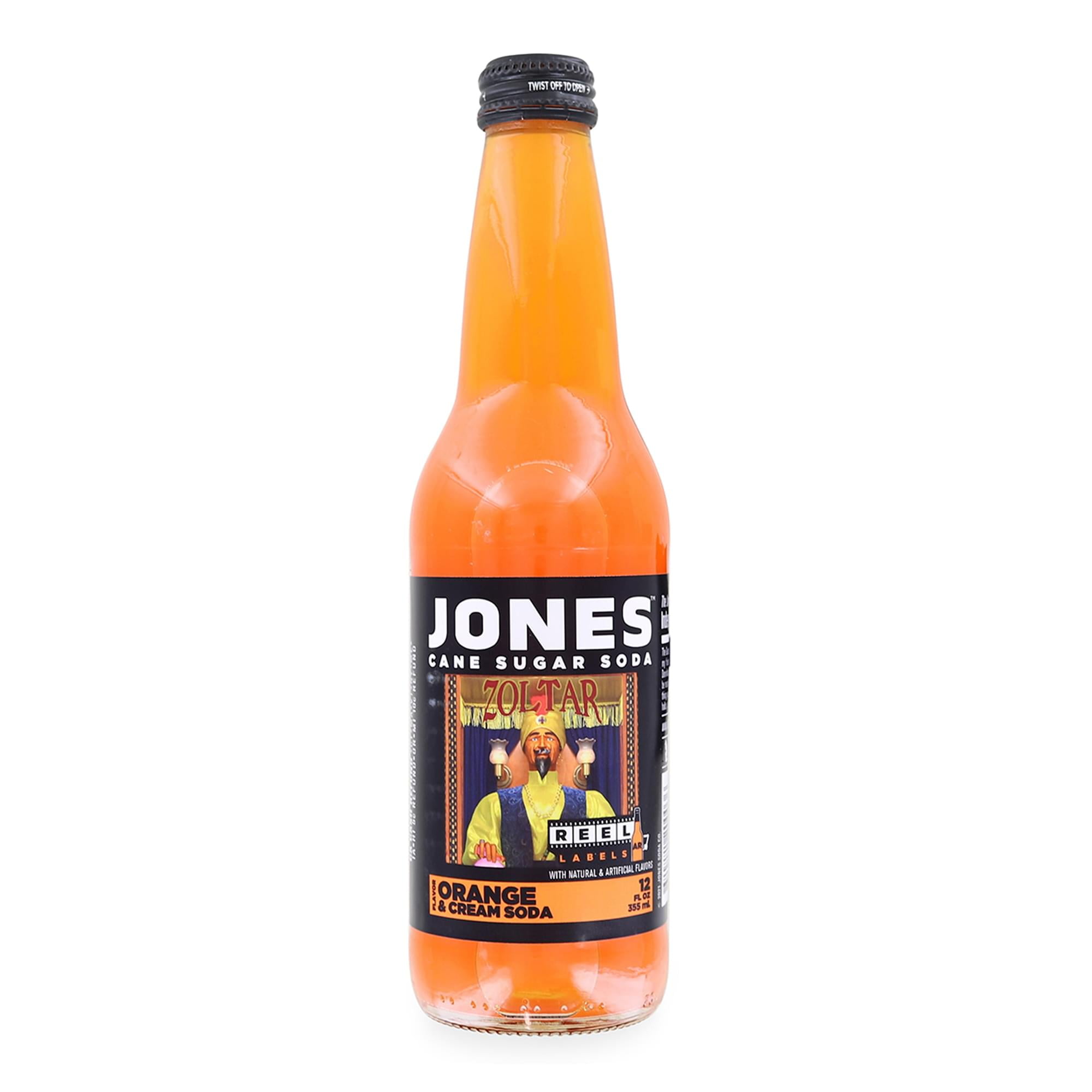 Picture of Jones Soda 9091484 12 oz Orange & Creme Cane Sugar Soda - Pack of 24