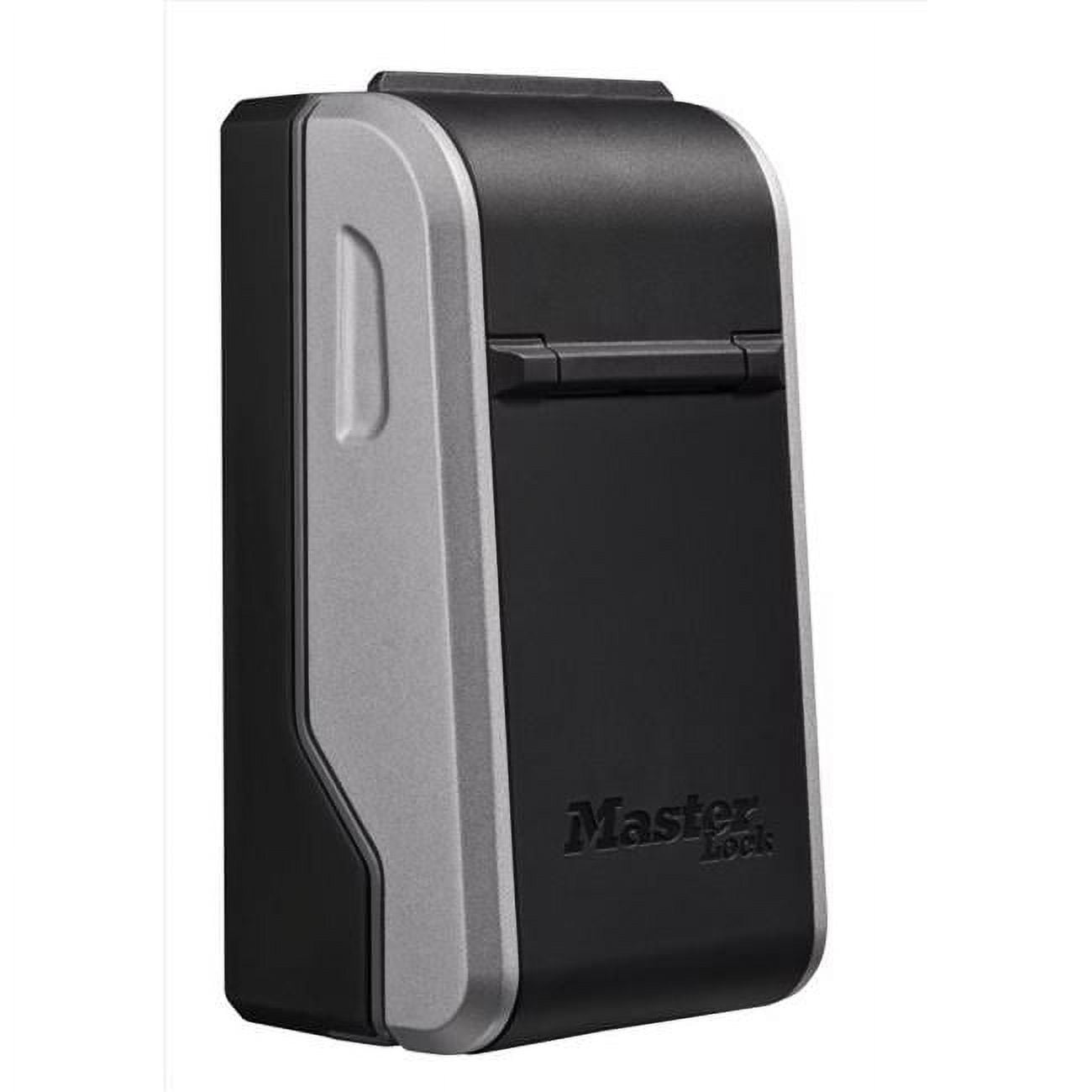 5.2 x 3 x 2 in. Metal 4-Dial Combination Lock Box, Black