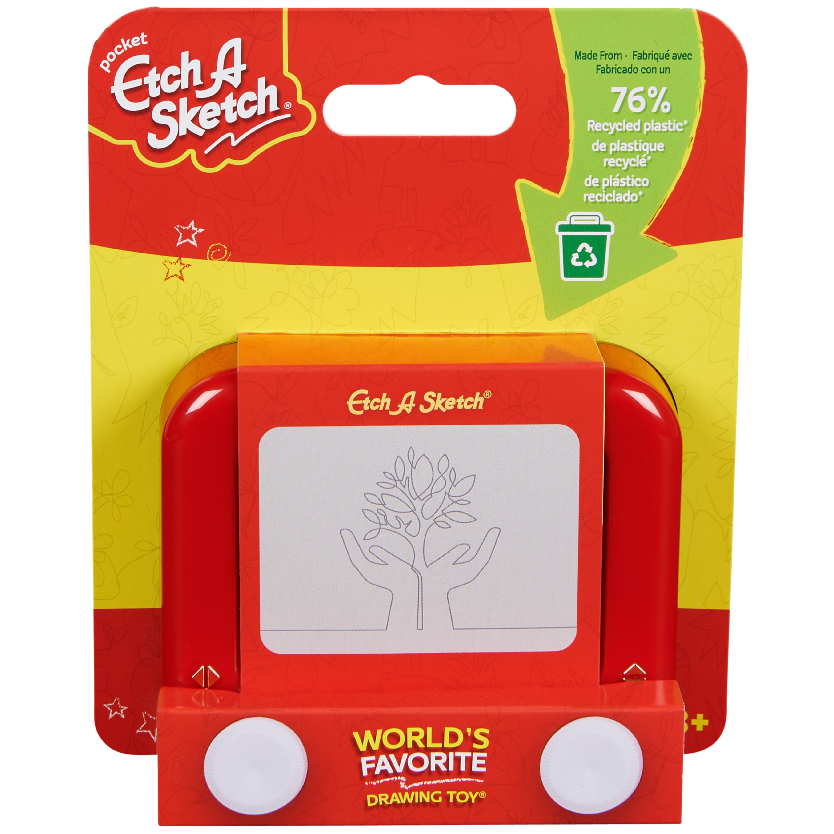Picture of Etch A Sketch 9090405 Plastic Drawing Toy&#44; Red & White