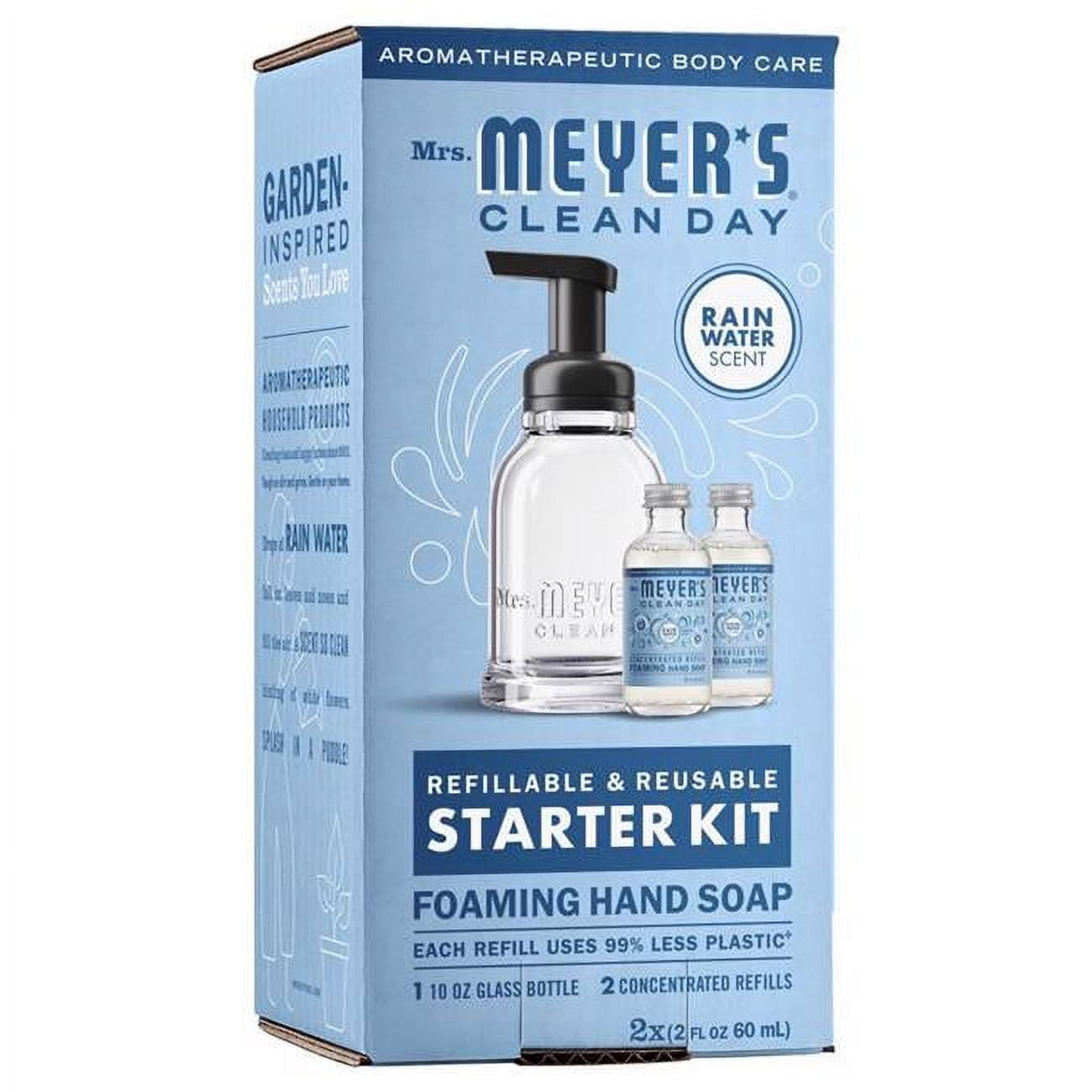 Picture of Mrs. Meyers 9089658 Clean Day Rain Water Scent Foam Hand Wash Starter Kit - Pack of 3