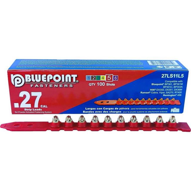 5008297 0.27 x 4.5 in. Plastic Strip Head Powder Loads, Red - 100 per Pack