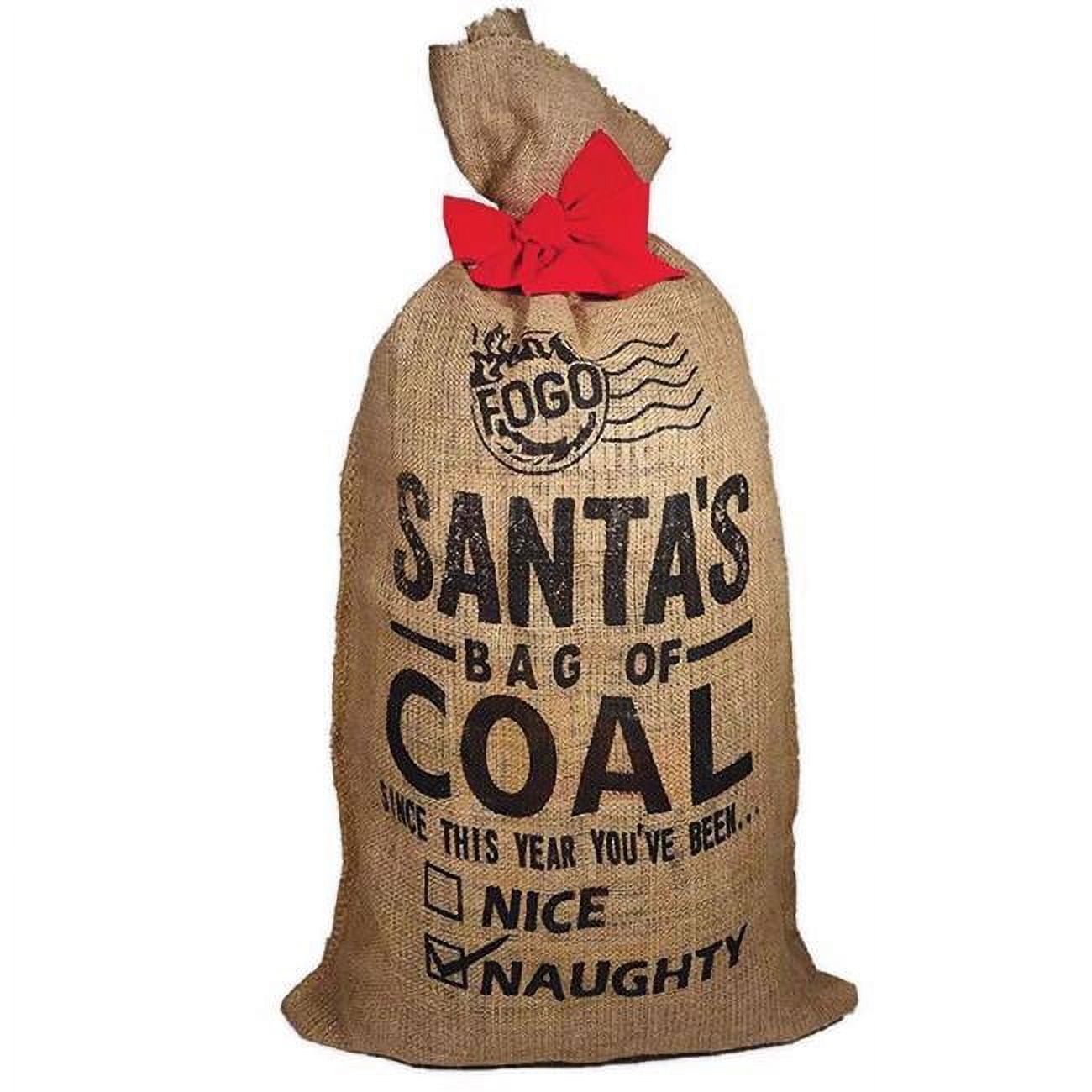 Picture of Fogo 6046263 17.6 lbs Santas Bag of Coal Gift Bag