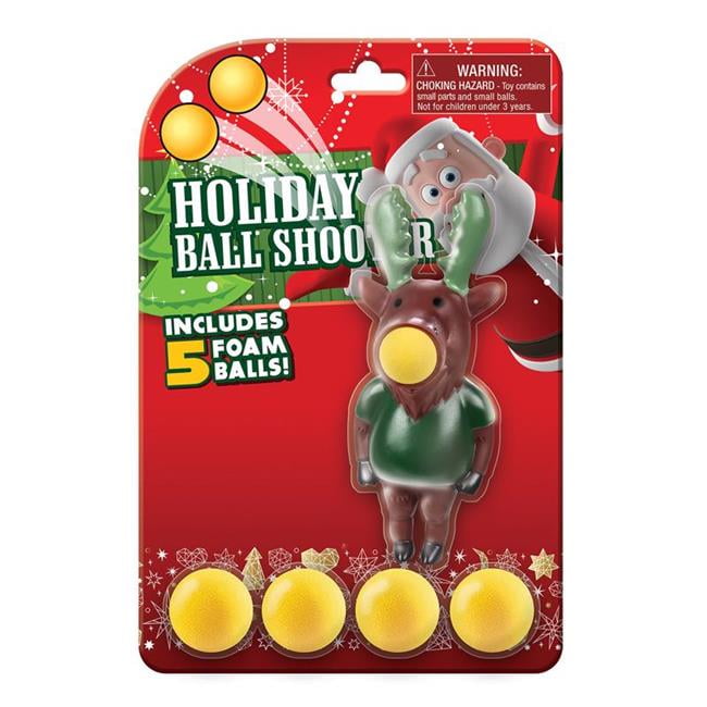 Picture of Playmaker Toys 9090339 Holiday Ball Shooters&#44; Assorted Color - 6 Piece