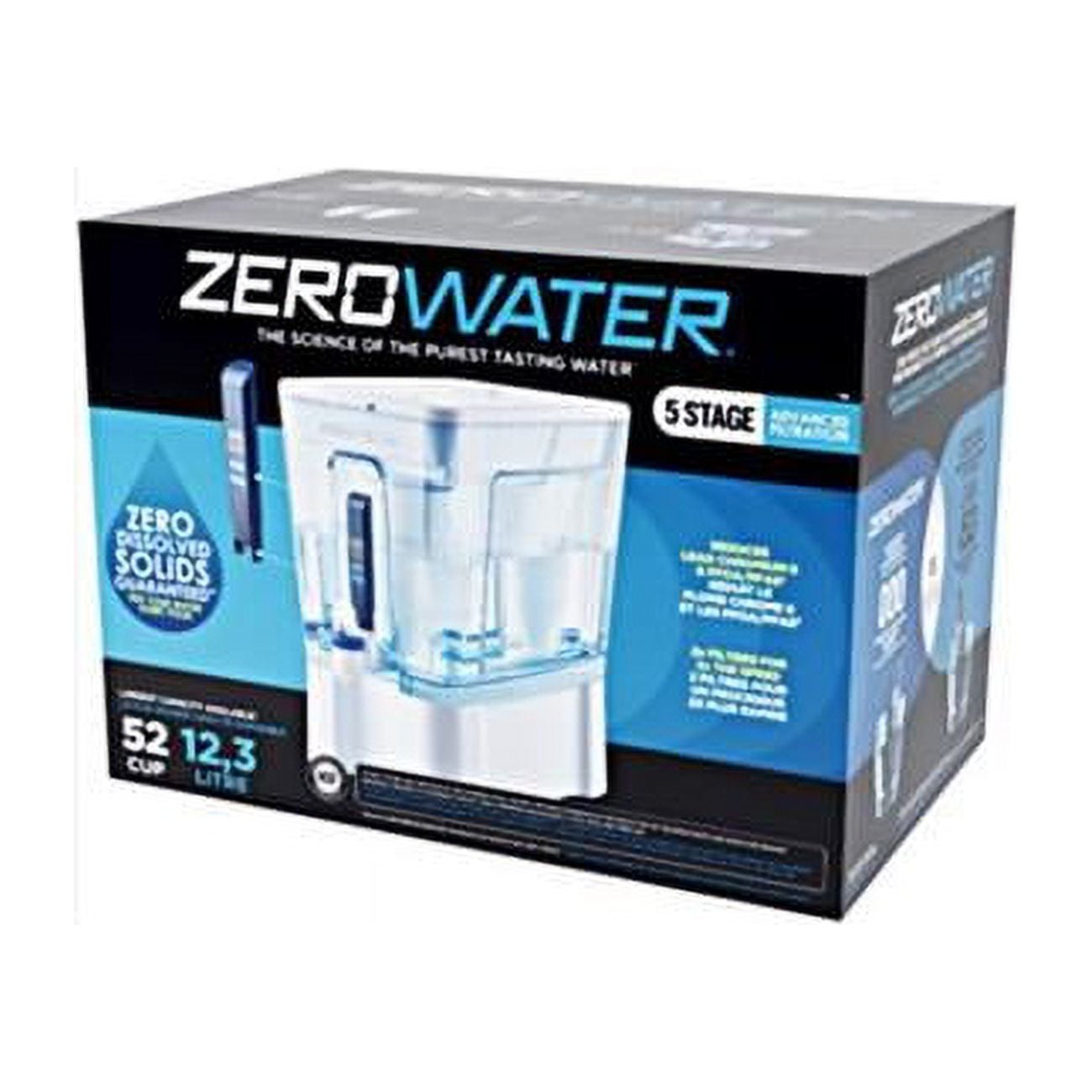 Picture of Zerowater 4020738 Ready-Read 52 Cups Water Filtration Dispenser&#44; Blue & White