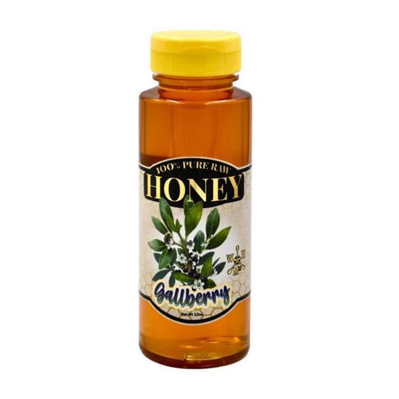 6066186 12 oz Bottle Gallberry Honey - Pack of 12