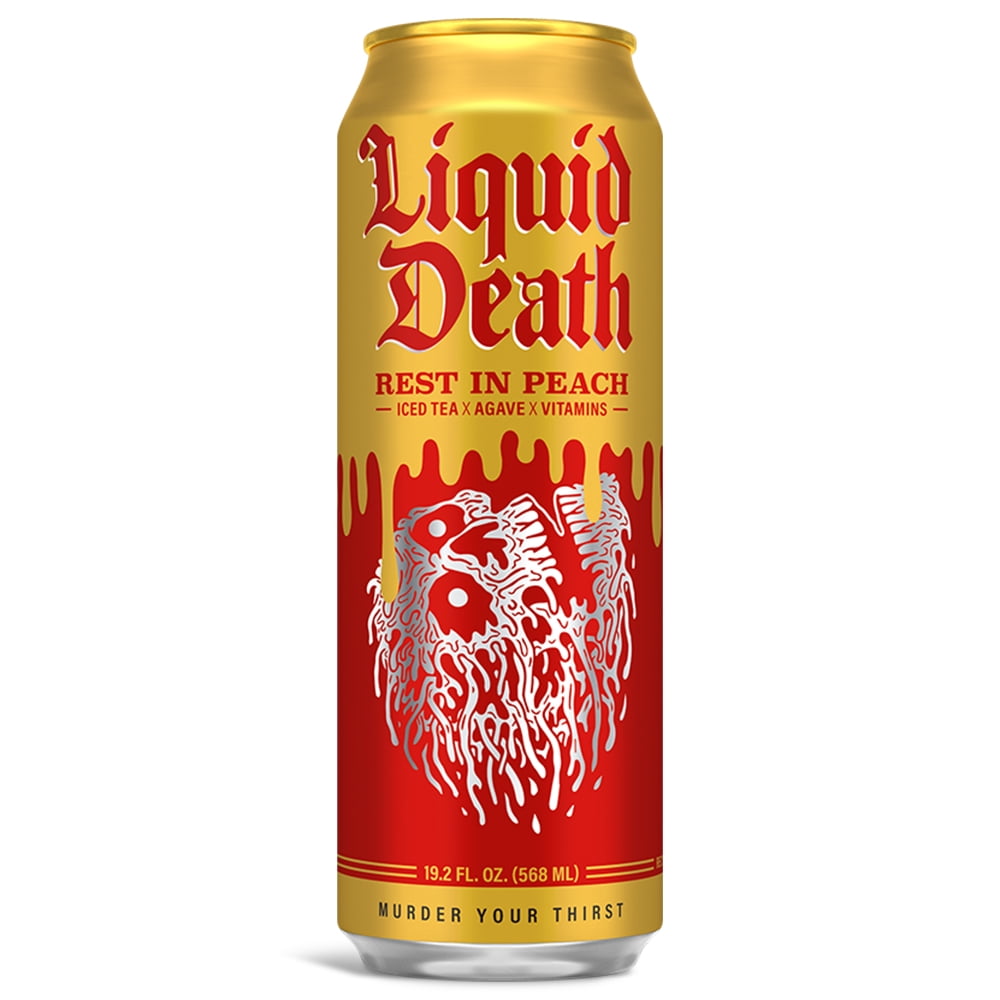 Picture of Liquid Death 9091489 19.2 oz Rest in Peach Tea - Pack of 12