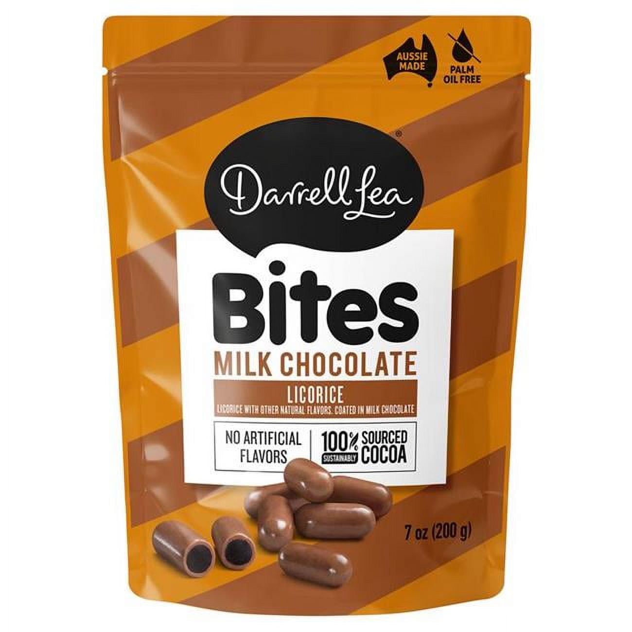 Picture of Darrell Lea 9090623 7 oz Bites Licorice & Milk Chocolate Candies - Pack of 8