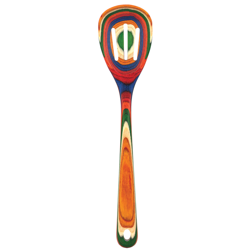 Picture of Totally Bamboo 6019659 12.5 in. Baltique Birch Wood Slotted Spoon&#44; Multi Color 