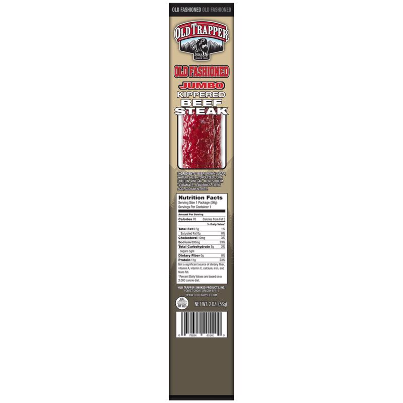 Picture of Old Trapper 9034269 2 oz Kippered Old Fashioned Beef Steak - Bagged - Pack of 12