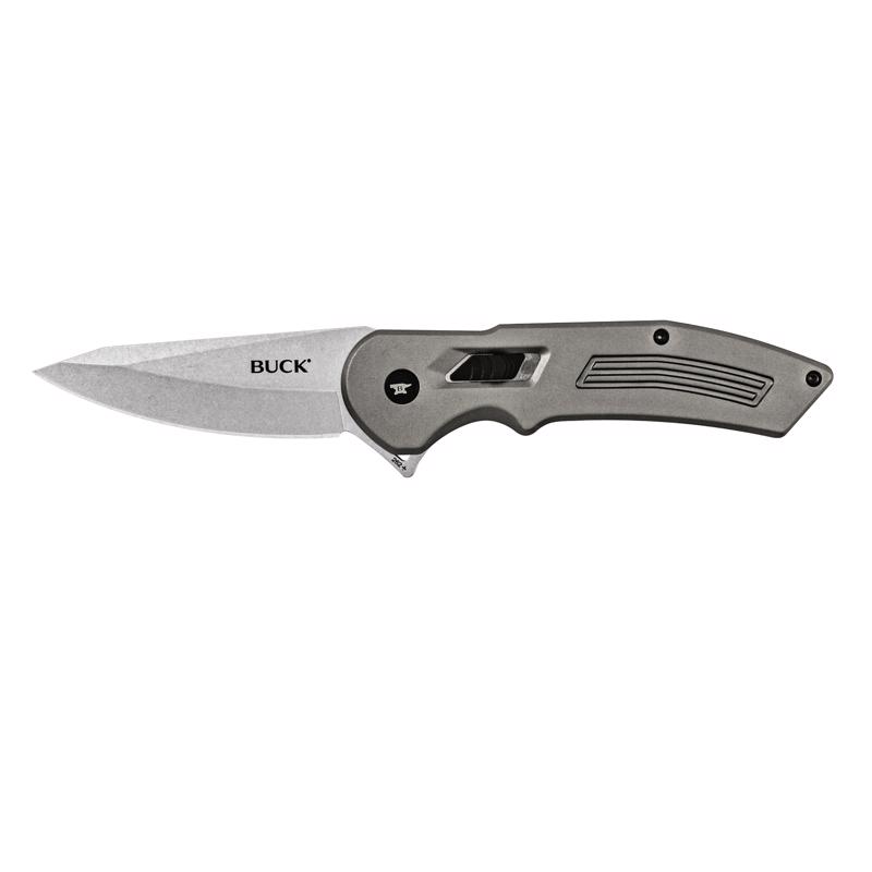 Picture of Buck Knives 8093457 8.47 in. Hexam Gray 7CR Stainless Steel Folding Knife