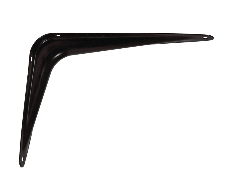 Black Steel Shelf Support - 6 in. - Pack of 10 - 100 lbs Capacity