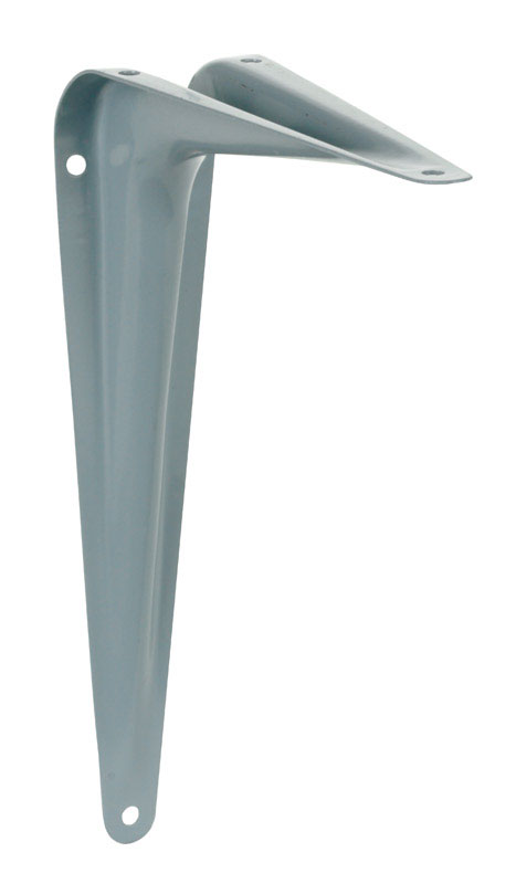 Gray Steel Shelf Support Brackets - 6 in. - Pack of 10 - 100 lbs Capacity