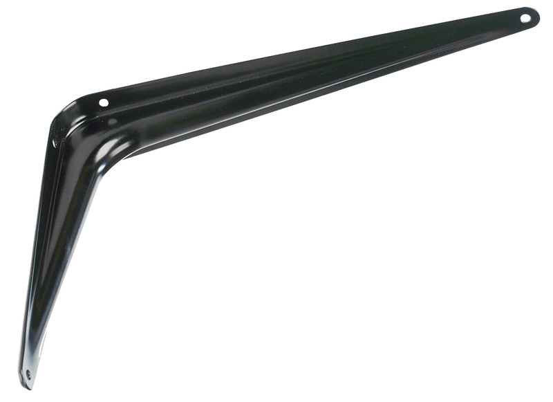 5294202 8 x 10 in. & 100 lbs 18 Gauge Black Steel Shelf Support - Pack of 10