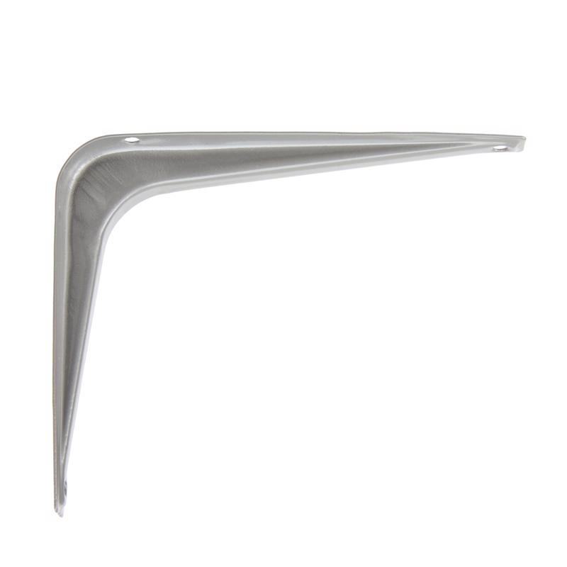Gray Steel Shelf Bracket - 6 in. - Pack of 10 - 100 lbs Capacity