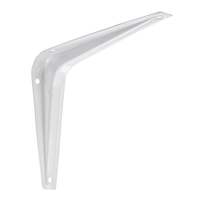 White Steel Shelf Bracket - 6 in. - Pack of 10 - 100 lbs Capacity
