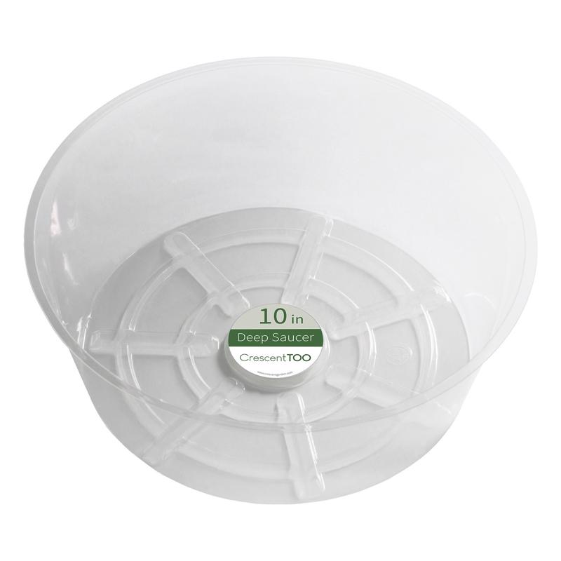 7029370 3.7 x 10 in. Plastic Plant Saucer, Clear - Pack of 50