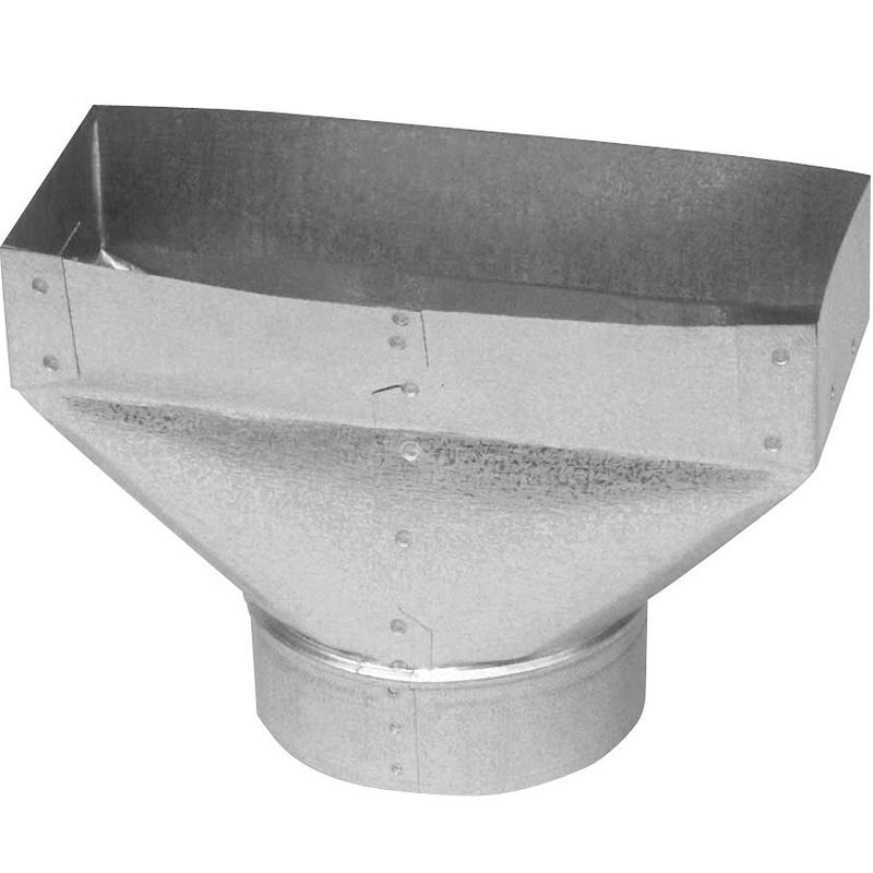Picture of Imperial 4024707 10 x 6 in. Galvanized Steel Register Boot - Pack of 8
