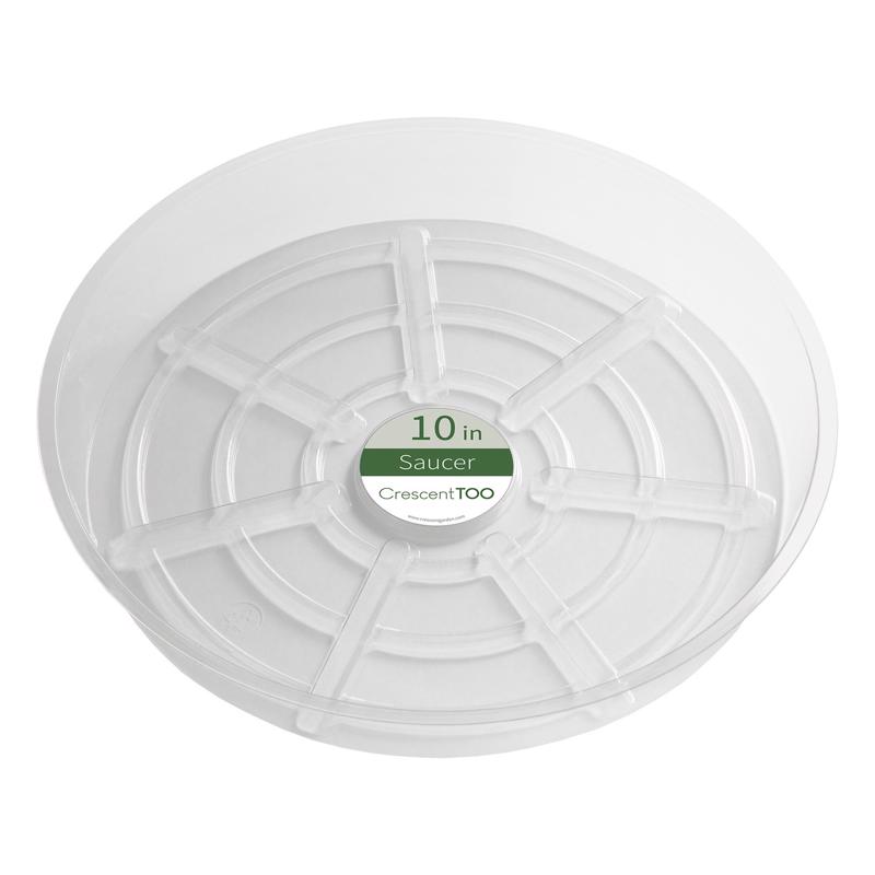 7029726 2 x 10 in. Plastic Plant Saucer, Clear - Pack of 50