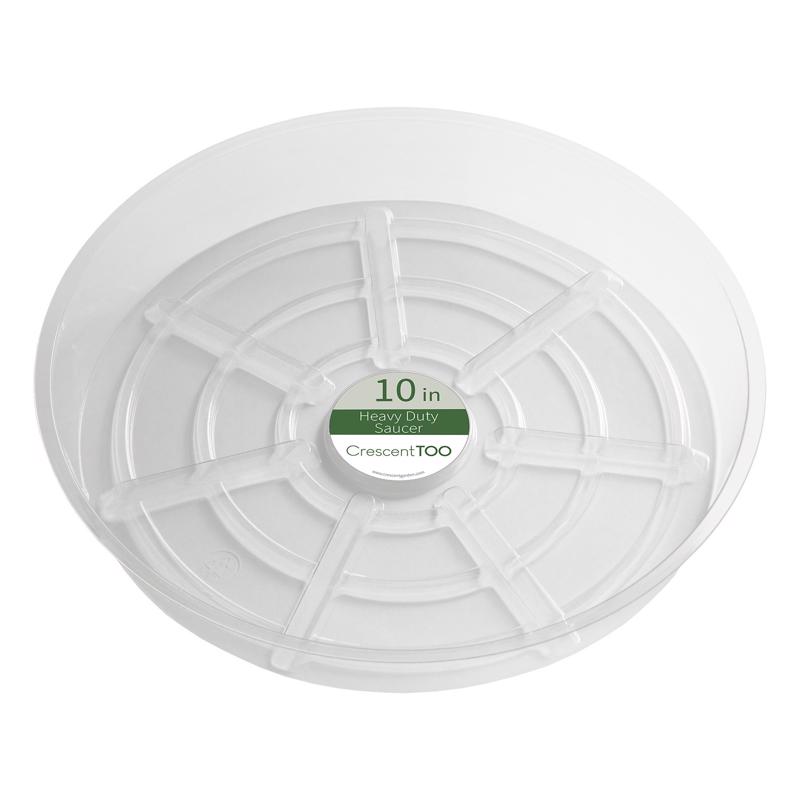7029366 1.5 x 10 in. Plastic Plant Saucer, Clear - Pack of 25