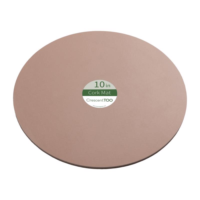 7029752 10 in. Cork & Plastic Planter Mat, Natural - Pack of 25