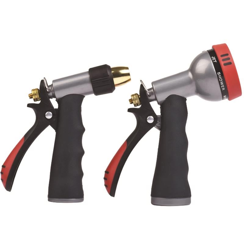 7028684 7 Pattern Adjustable Multi-Pattern Metal Hose Nozzle Set - Pack of 8
