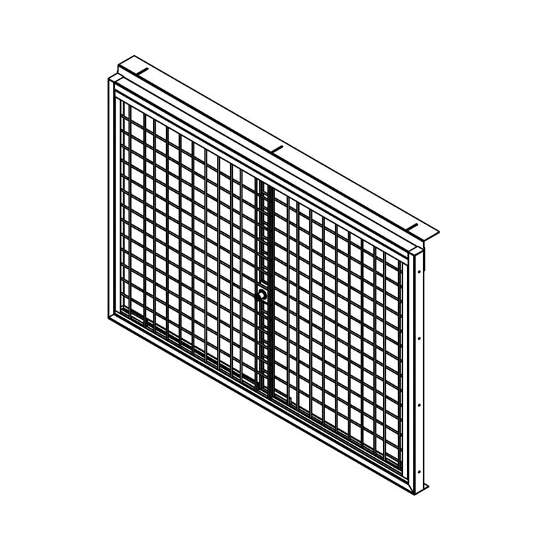 9090241 30 in. Gondola Security Cage