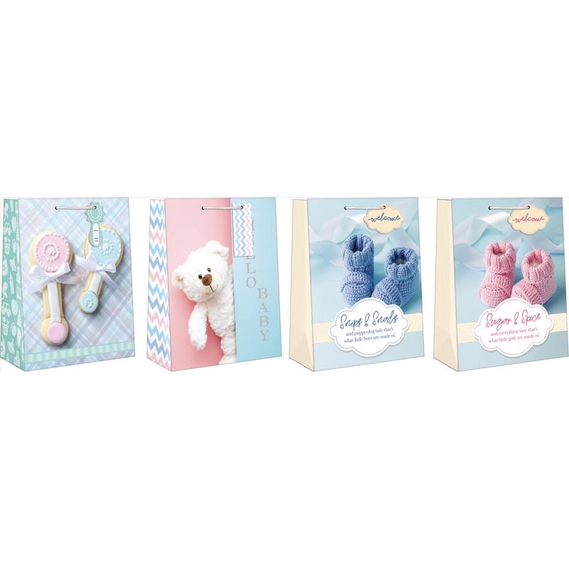 9093173 Baby 1 Gift Bag, Assorted Color - Pack of 12