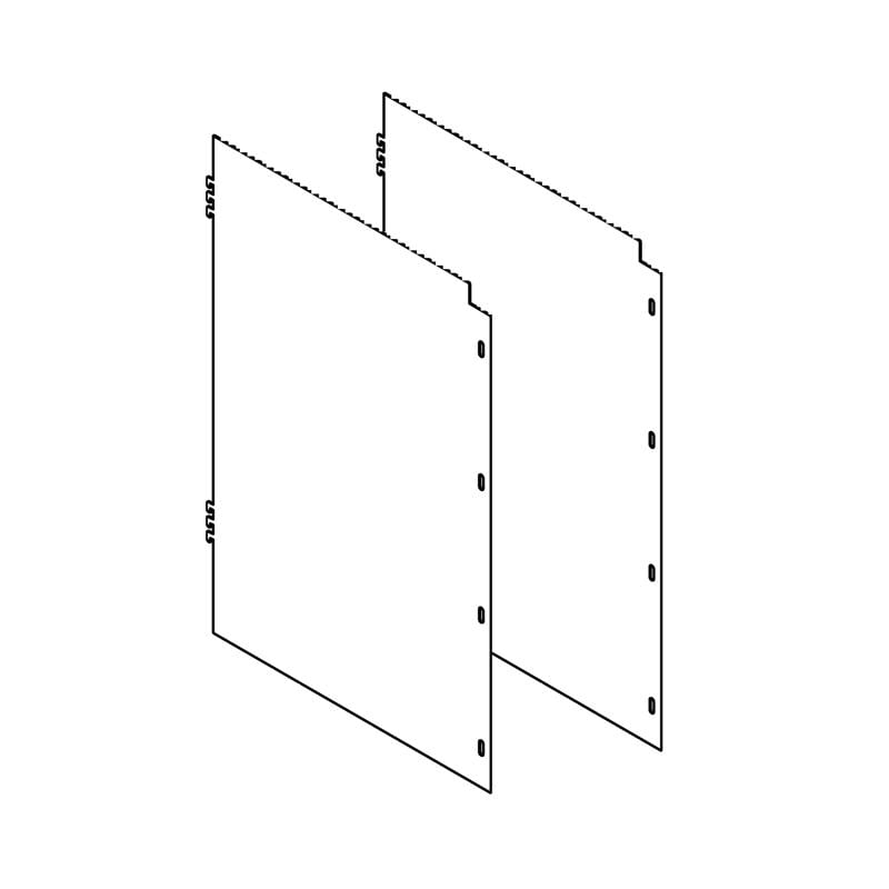 9090244 22 in. Side Panels Security Cage