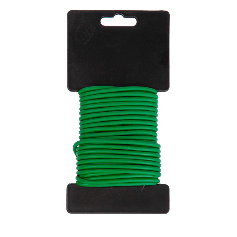 Green Coated Wire Plant Tie