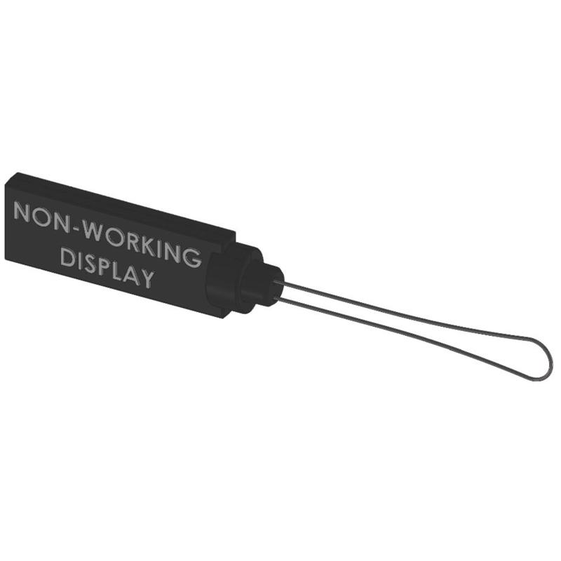 9091913 Plastic Black Theft Prevention Display Sign