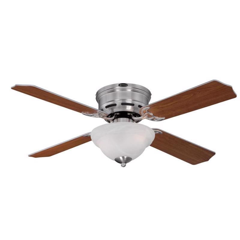 Picture of Westinghouse 3014506 42 in. Hadley Brushed Nickel Brown LED Indoor Ceiling Fan