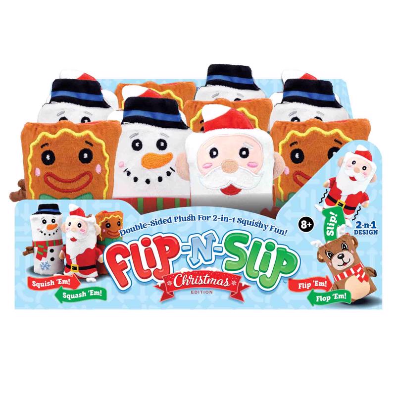 Christmas Flip-N-Slip Squishy Toy - Pack of 12
