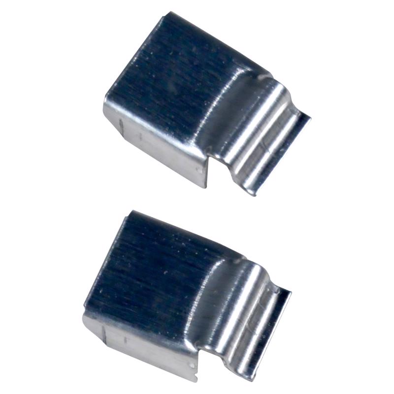 Picture of Phifer 5046119 0.31 x 0.62 in. Mill Silver Aluminum Crossbar Screen Clips - Pack of 10