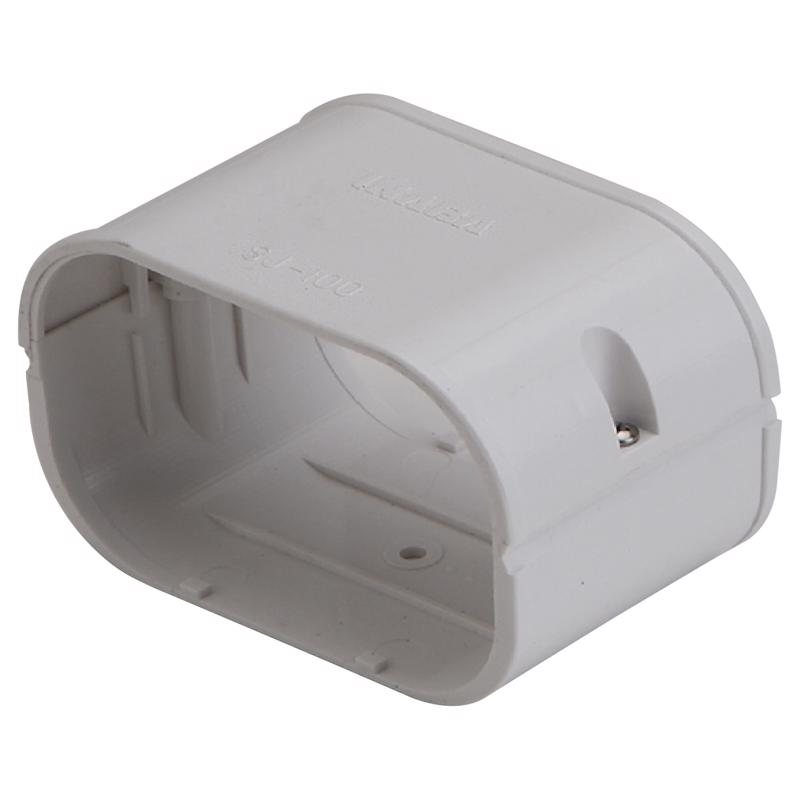 4025028 3.75 in. Lineset Cover Coupler - White