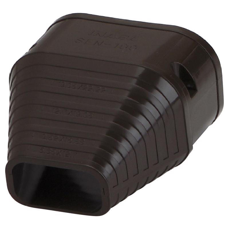 4025034 3.75 in. Lineset Cover End Fitting - Brown