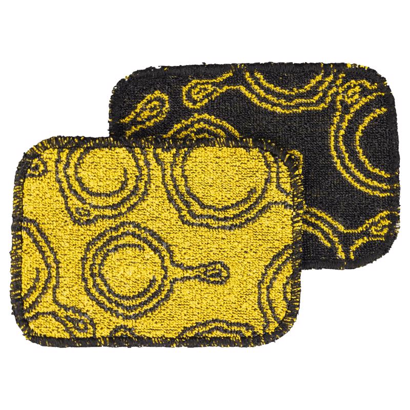 Lodge 6075096 6.5 in. Non-Scratch Scrubbing Cloths for Cast Iron - Pack of 2