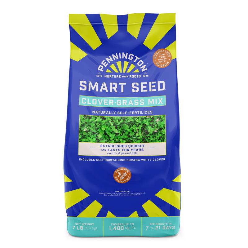 7036574 7 lbs Smart Seed Clover Grass Mix Full Sun & Light Shade Grass Seed