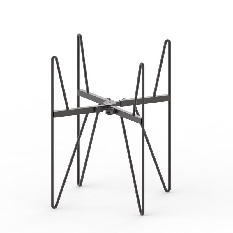 Adjustable Steel Plant Stand - Black - Mini - Modern Design
