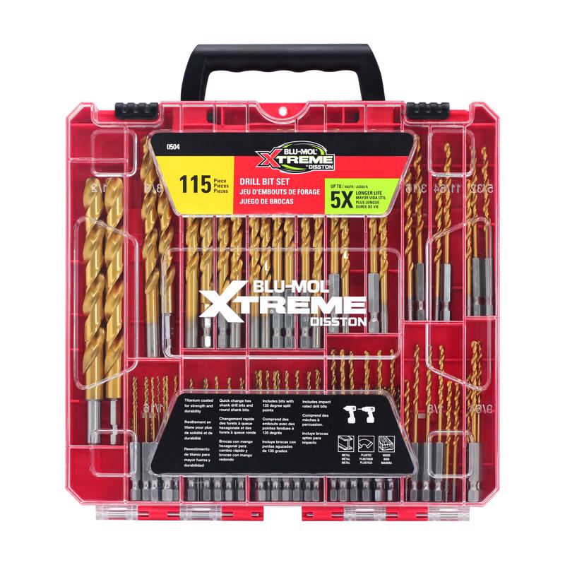 Picture of Blumol 2036783 Xtreme Titanium Drill Bit Set - 115 Piece