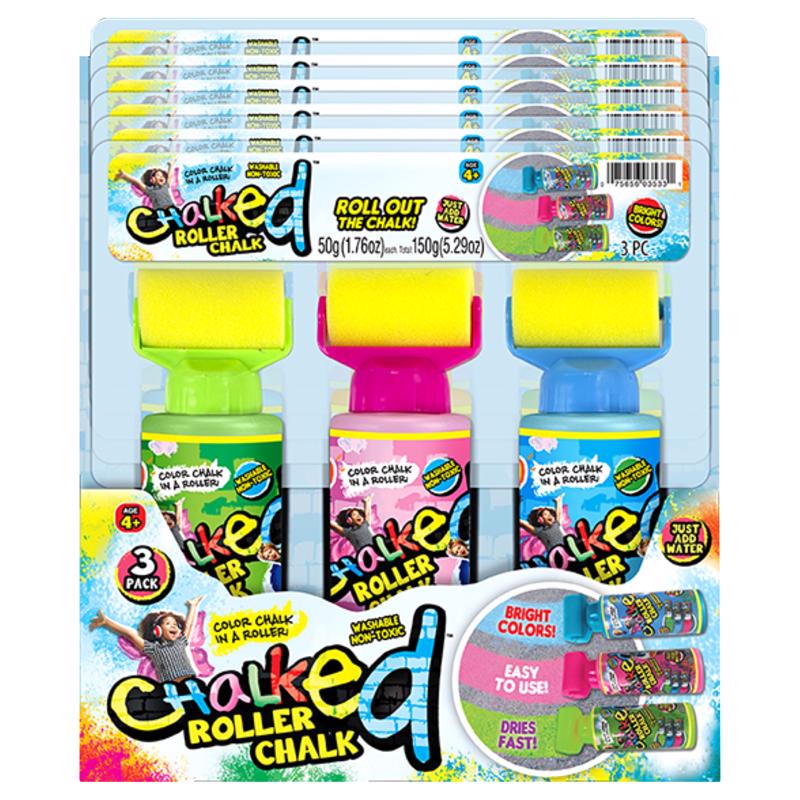 Roller Chalk, Assorted Color - Case of 6